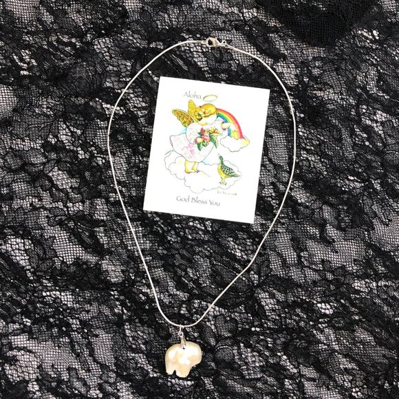 NEW - Hawaiian Freshwater Baroque Pearl Pendant Necklace Set in 8KT GP Setting - Picture 13 of 16